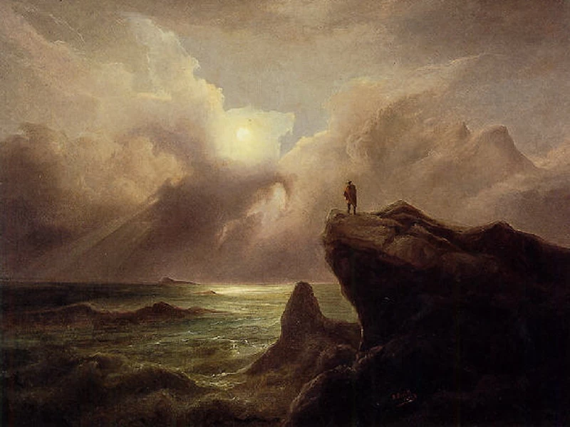 1832-Antonio Smith - Crepuscolo sulla riva